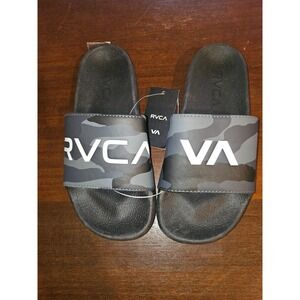 RVCA‎ Sport Slides Camo Mens Beach Pool Cush Molded Flip Flops Size 4